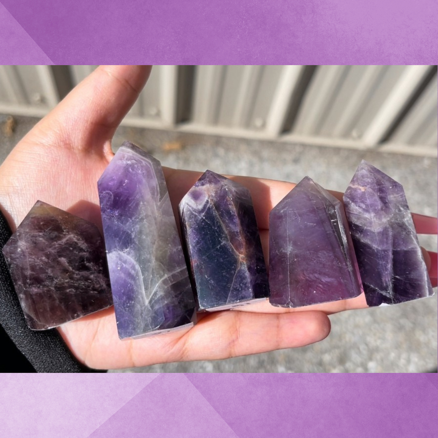 Chevron Amethyst Towers - The Tarot Hole