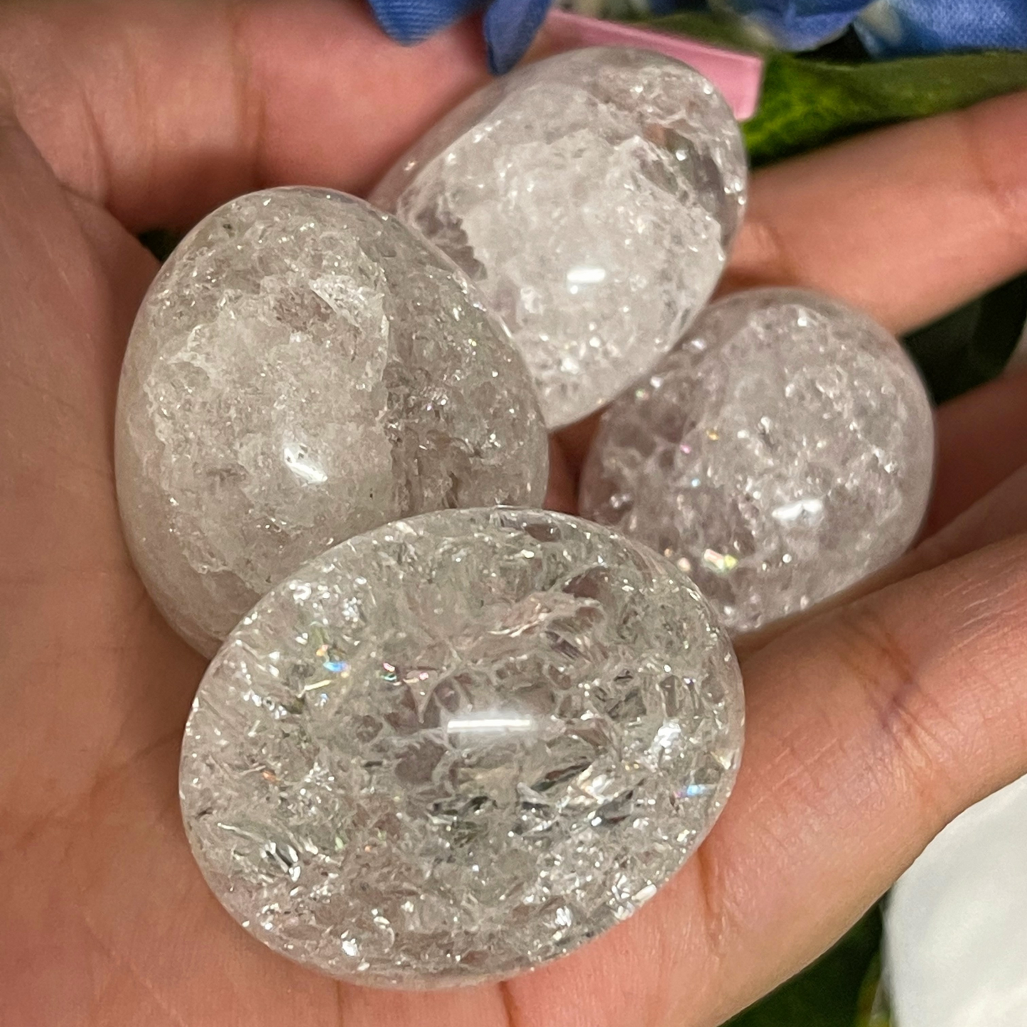 Crackle Quartz Pocket Stone - The Tarot Hole