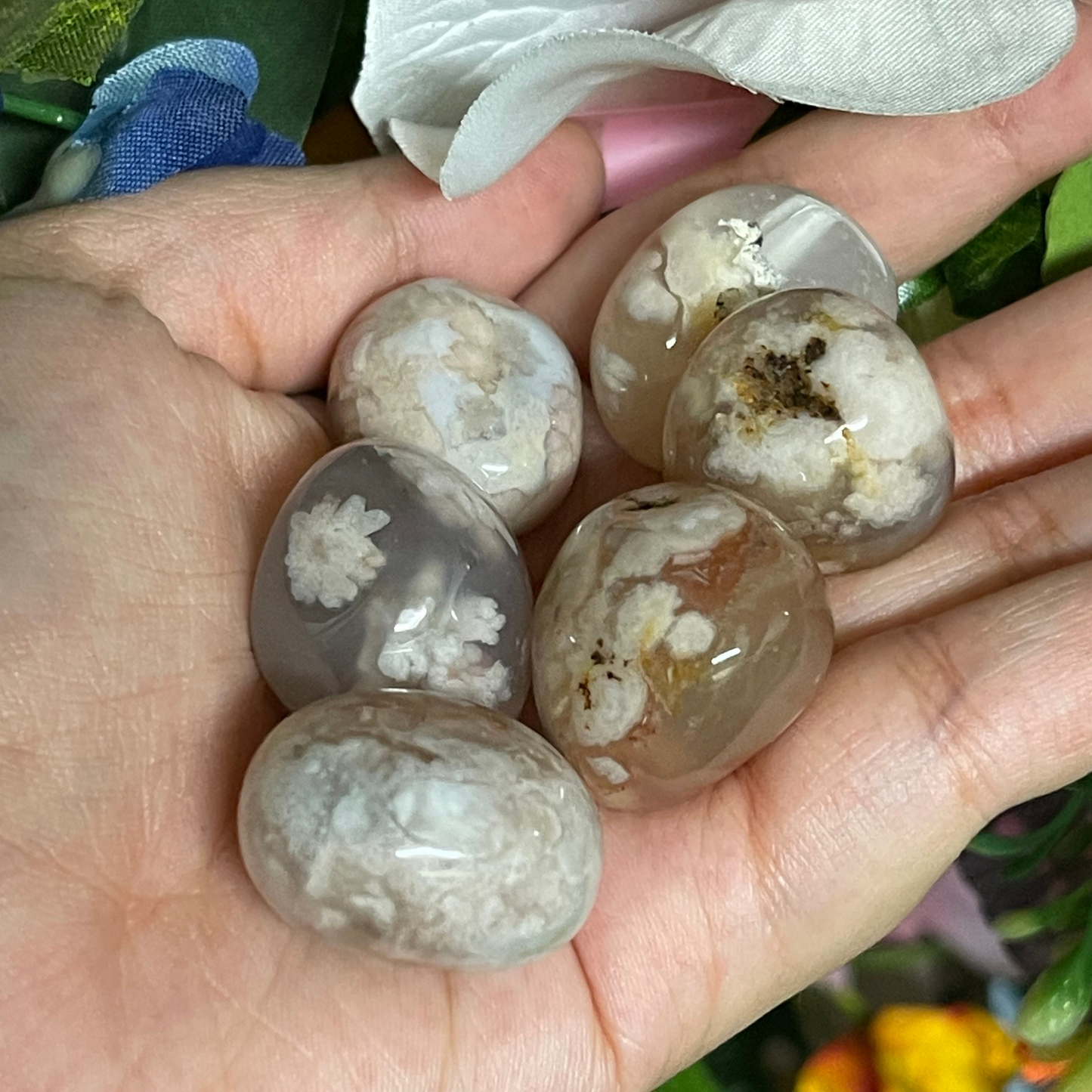 Flower Agate Pocket Stone