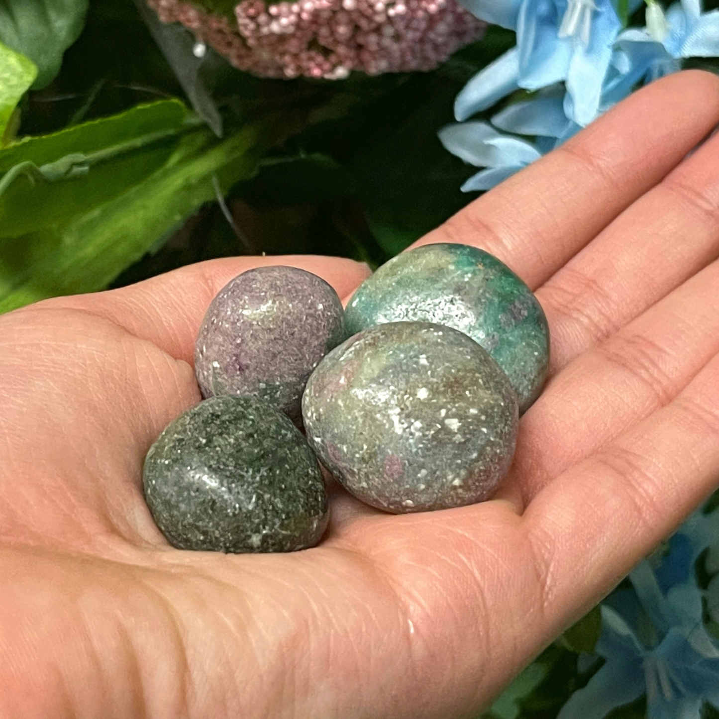 Ruby Fuchsite Pocket Stones - The Tarot Hole