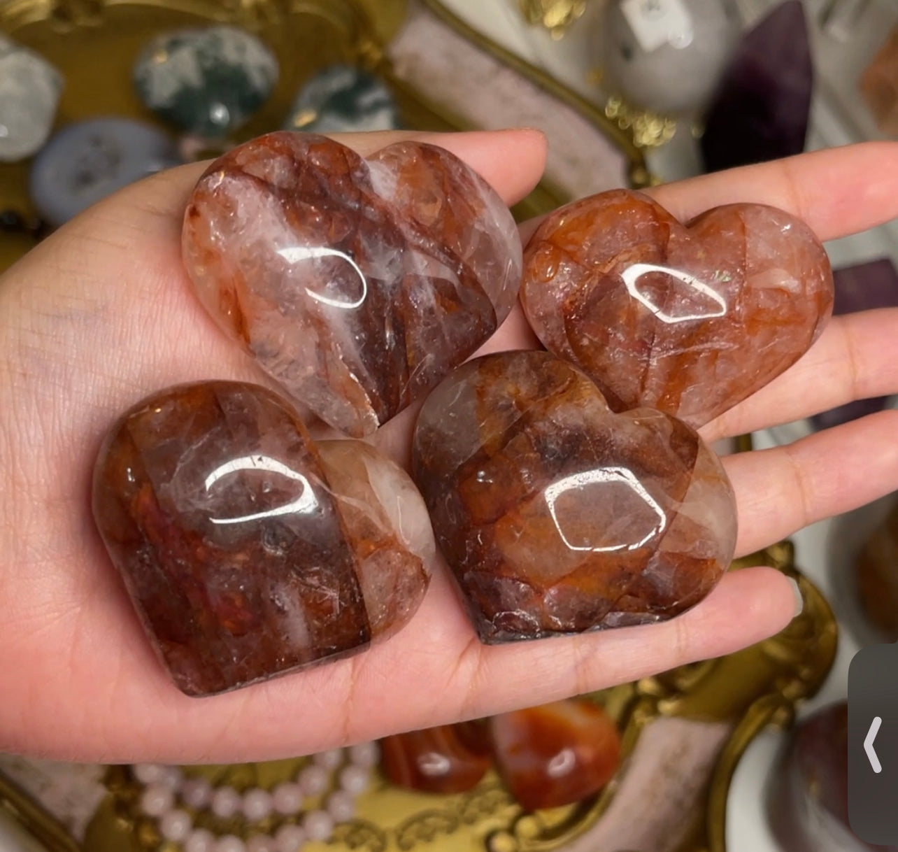 HQ Fire Quartz Heart