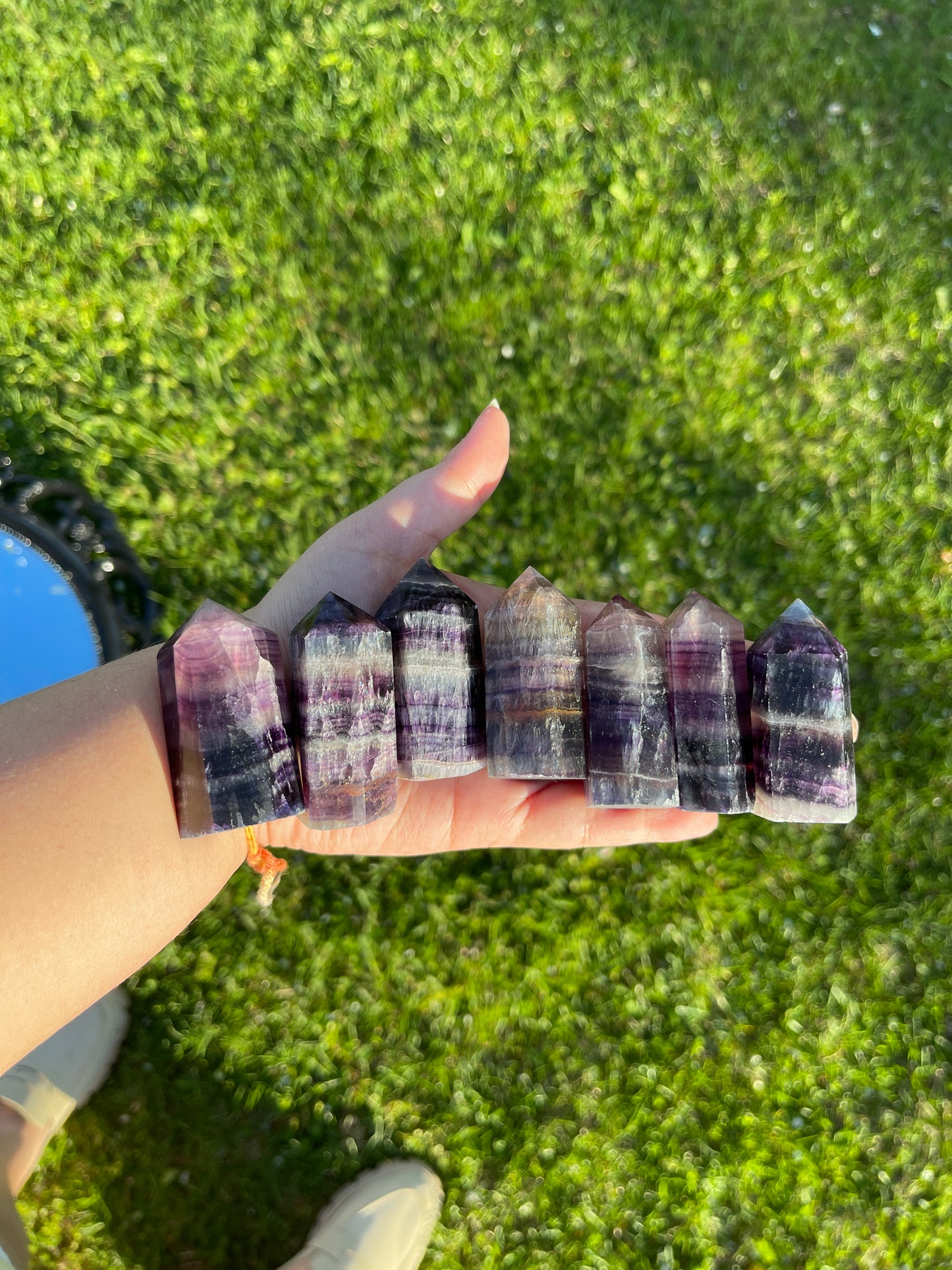 Rainbow Fluorite Chunky Mini Towers