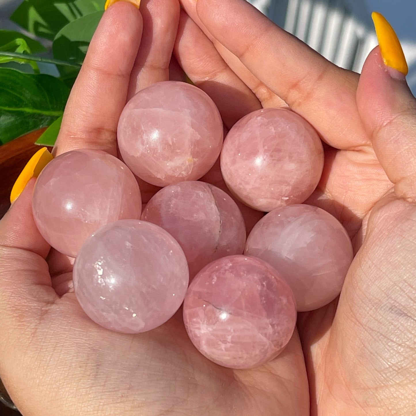 Rose Quartz Sphere - The Tarot Hole